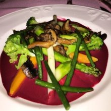 Gluten-free vegetarian entree from Le Cremaillere